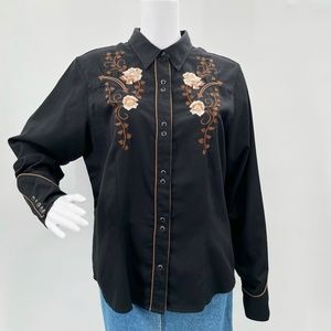 Roper Embroidered Western Shirt